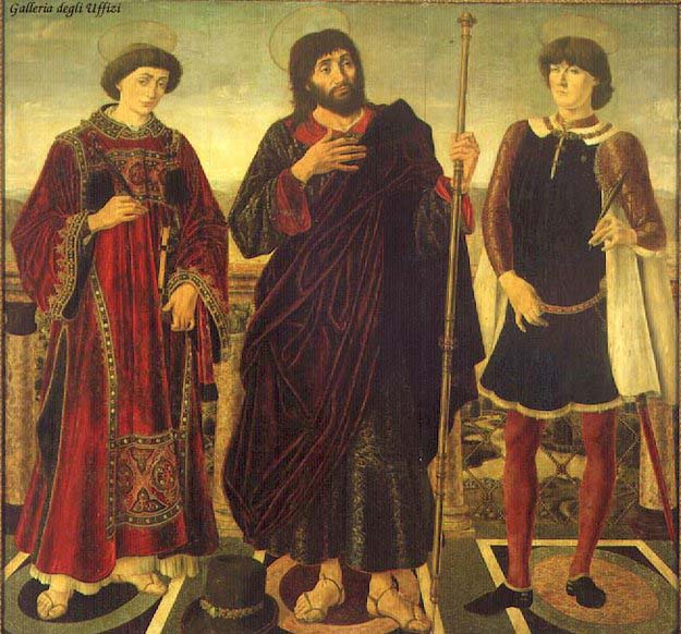 Antonio Pollaiuolo Altarpiece of the SS. Vincent, James and Eustace